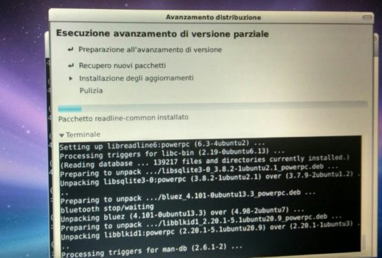 Ubuntu 16.04 su iBook G4 via USB