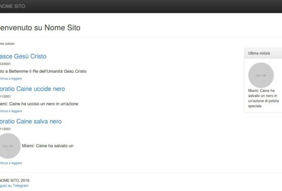 Ho creato un CMS (ma per gioco)