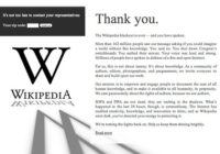 Wikipedia Web Blackout